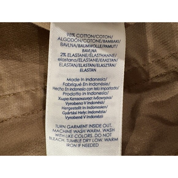 Chaps womens Corduroy Madden Straight Jeans Pants sz 12P Petite Brown 27" inseam - Picture 4 of 4